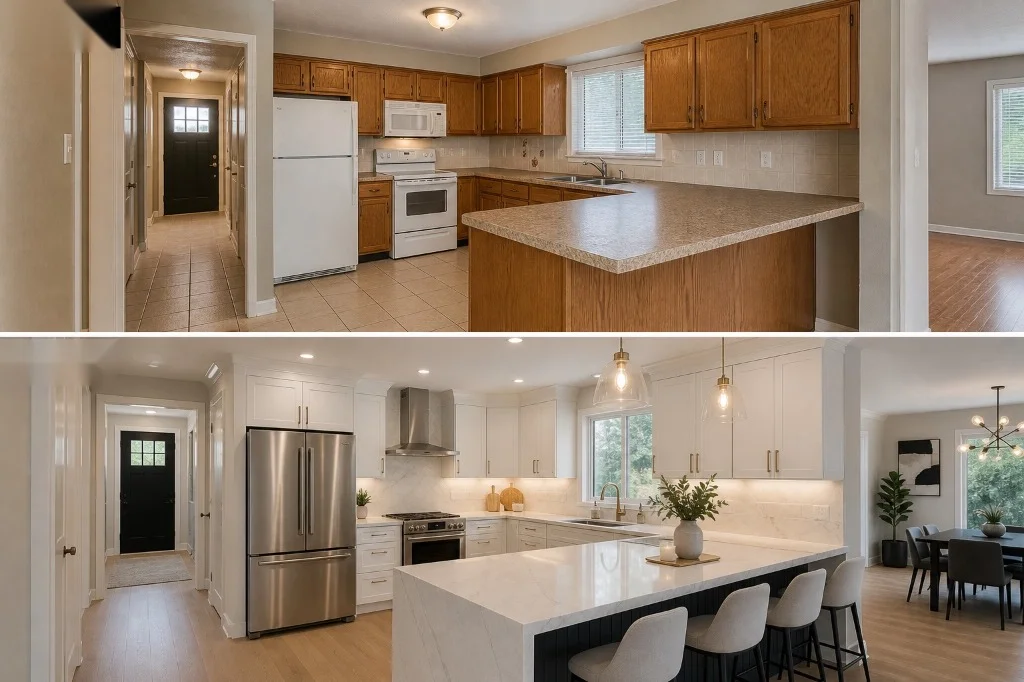 Kitchen Renovation Before & After