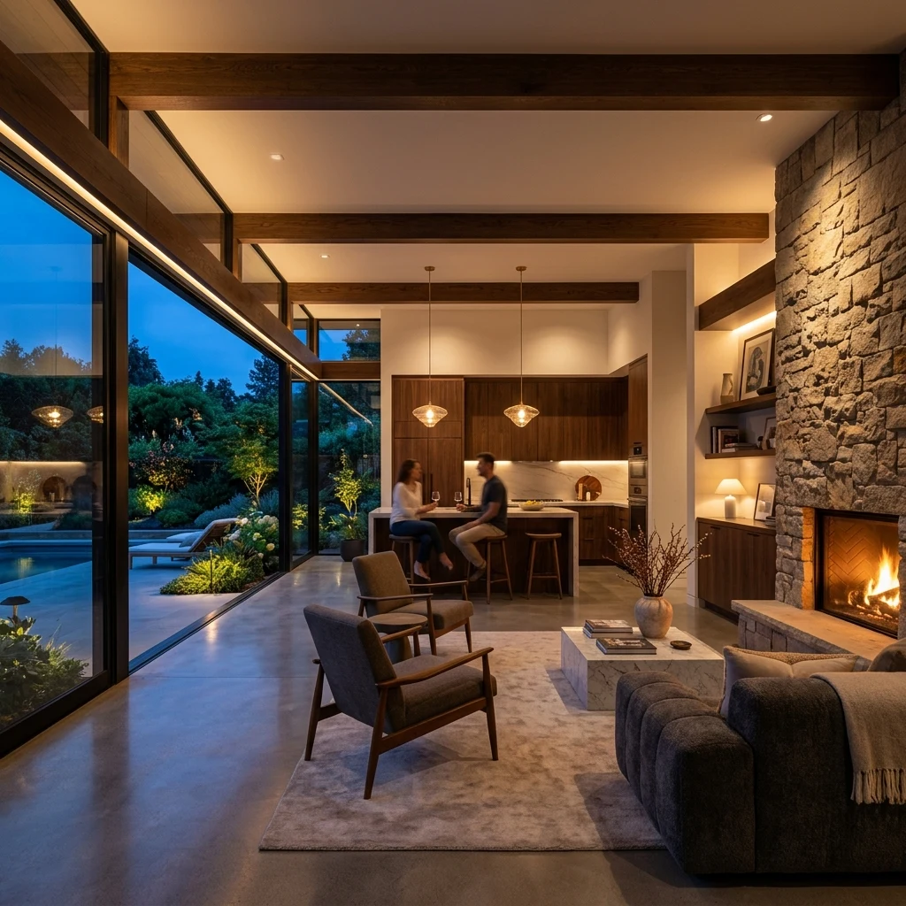 Luxurious modern home interior